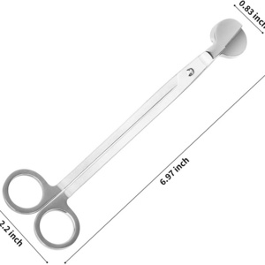 Candle Wick Trimmer Polished Stainless Steel Wick Cutter  Scissors Made in Pakistan