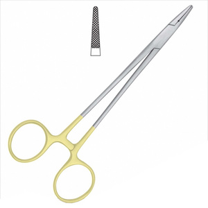 Gold handle Crile Wood Needle Holder TC Artery Forceps Dental Surgical Homeostatic forceps