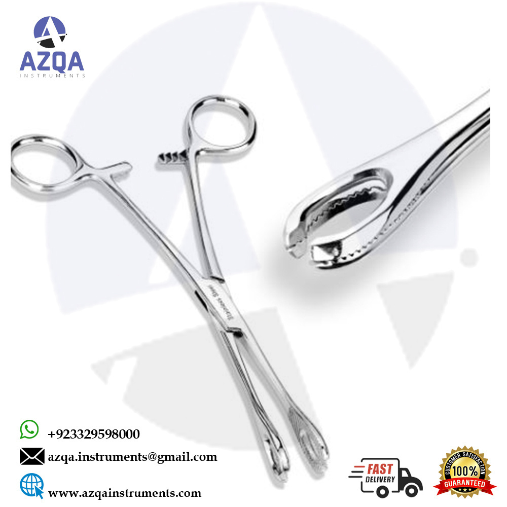 Foerster Sponge Forceps - Curved, Serrated, Medical Tool and Surgical Scissors