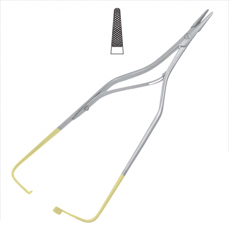 Gold handle Crile Wood Needle Holder TC Artery Forceps Dental Surgical Homeostatic forceps