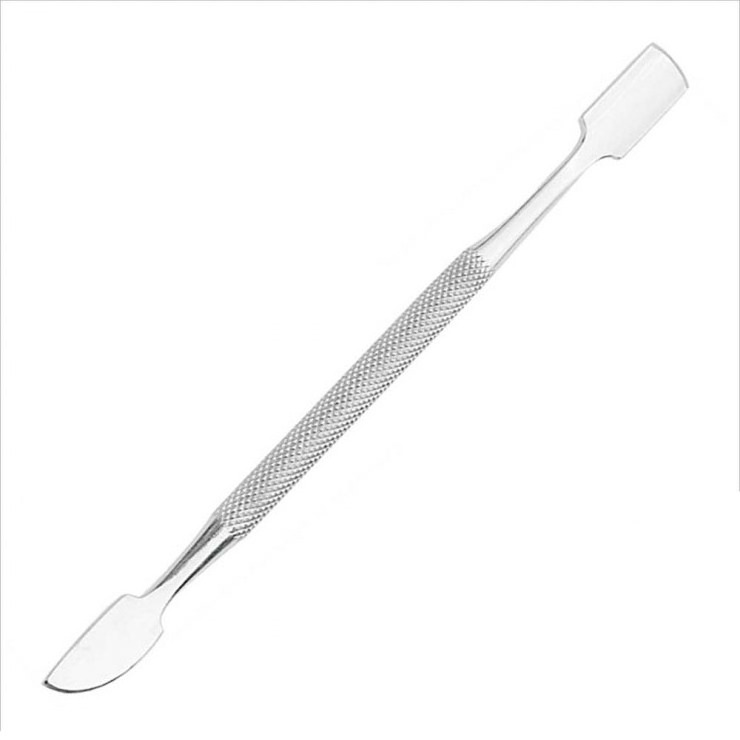 Best quality cuticle nail pusher manicure and callus remover Custom Stainless Steel Nail Cuticle Pusher Tools For Nails