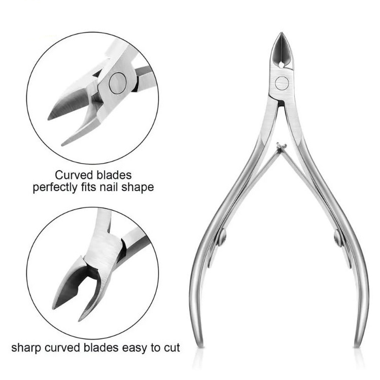 Low Price Cuticle Trimmer Extremely Sharp Fine Blades Stainless Steel Manicure Pedicure Nail Nipper / Clipper with case