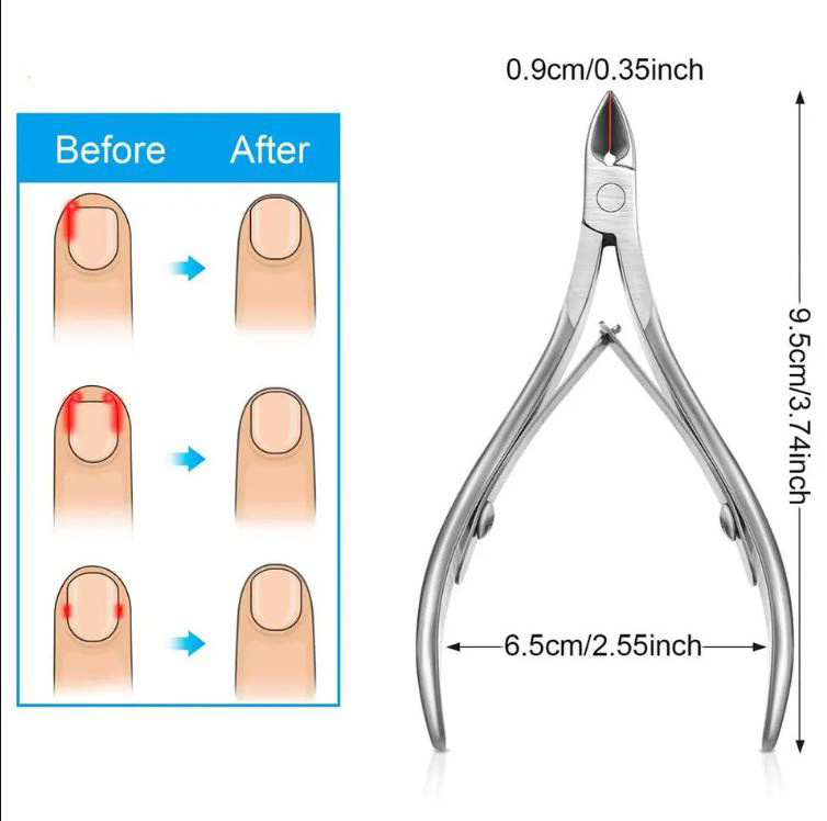 Low Price Cuticle Trimmer Extremely Sharp Fine Blades Stainless Steel Manicure Pedicure Nail Nipper / Clipper with case