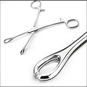 Foerster Sponge Forceps - Curved, Serrated, Medical Tool and Surgical Scissors