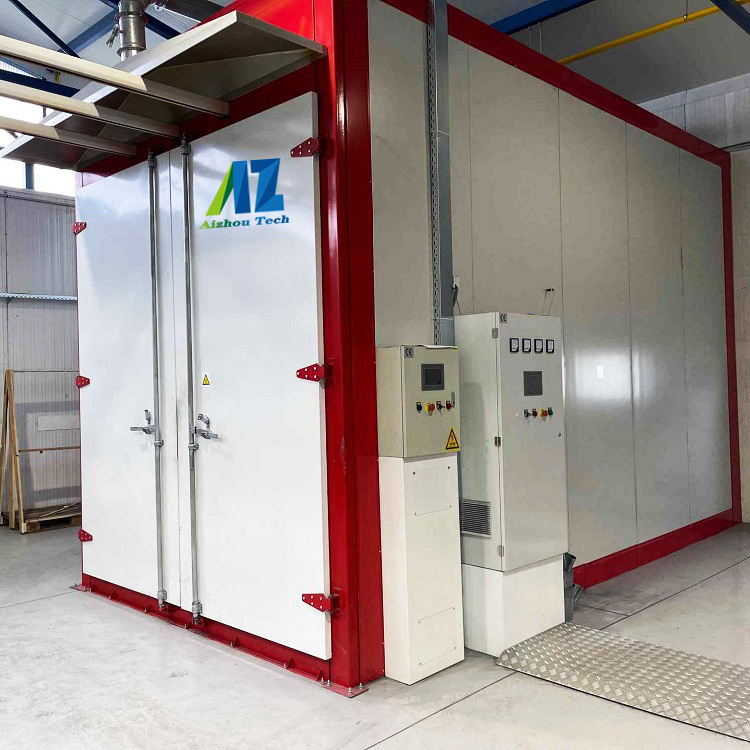 Track Powder Coating Curing Oven with Overhead Conveyor