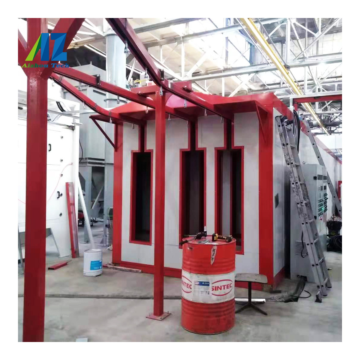 Automatic H Beam Liquid Spraying Line _ Metal Powder Coating Line