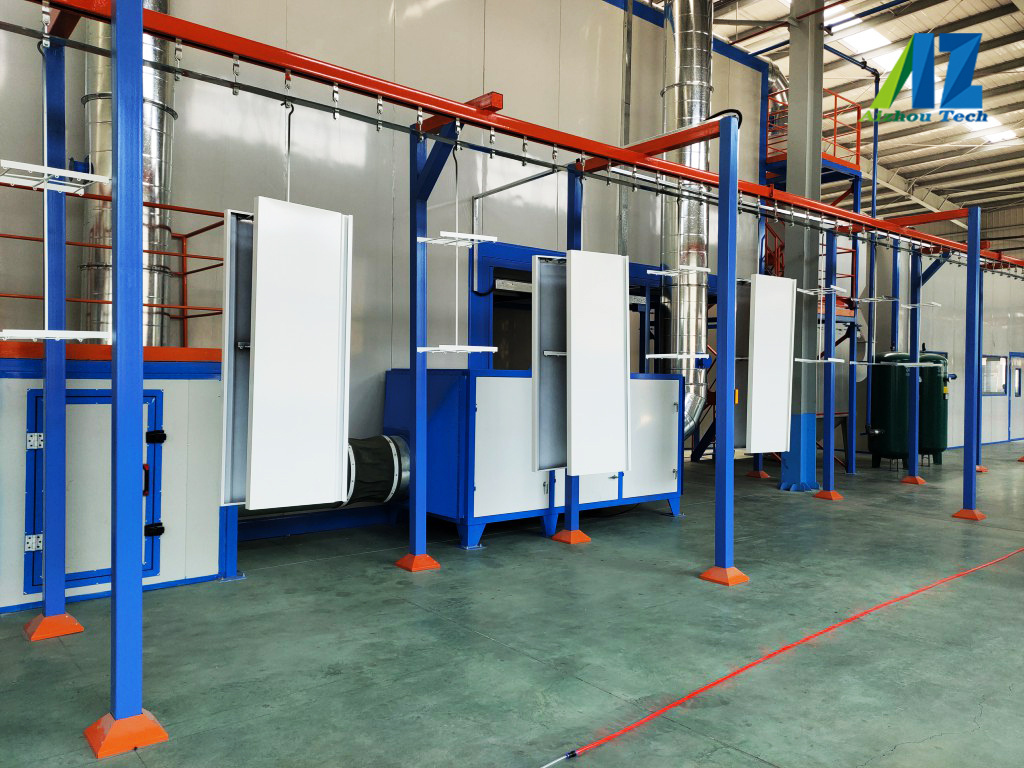 Aizhou automatic powder coating machine for aluminium