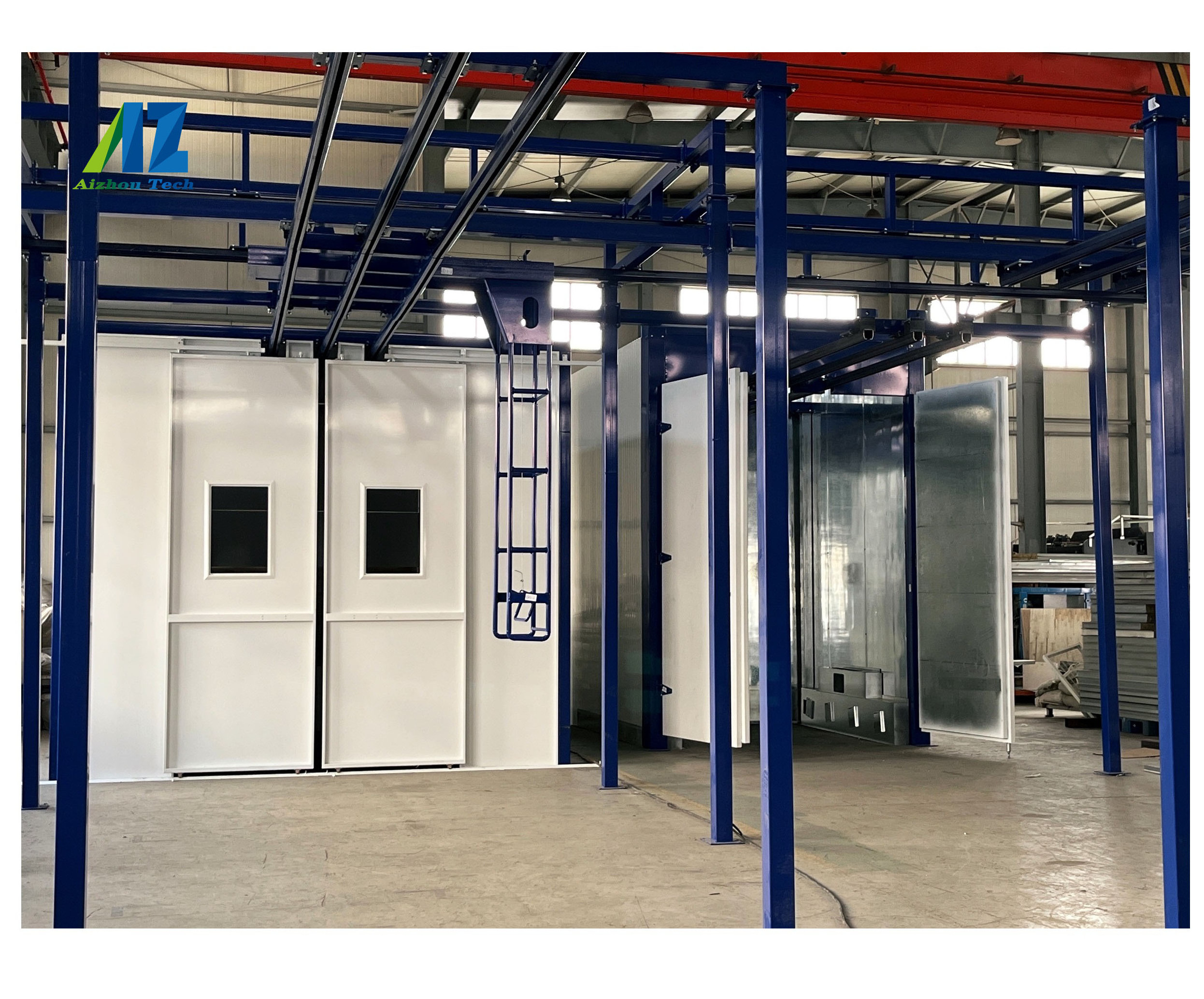 manual powder coating machine line system powder coating machine with 4 gun