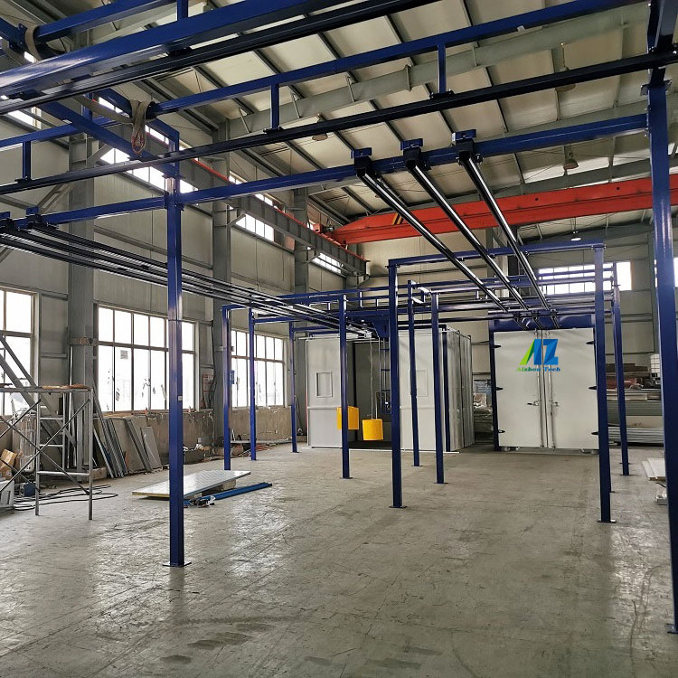 manual powder coating machine line system powder coating machine with 4 gun