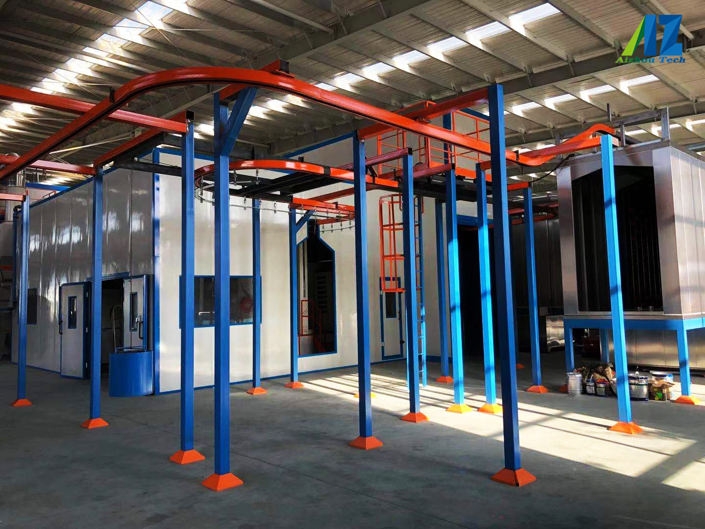 Aizhou automatic powder coating machine for aluminium