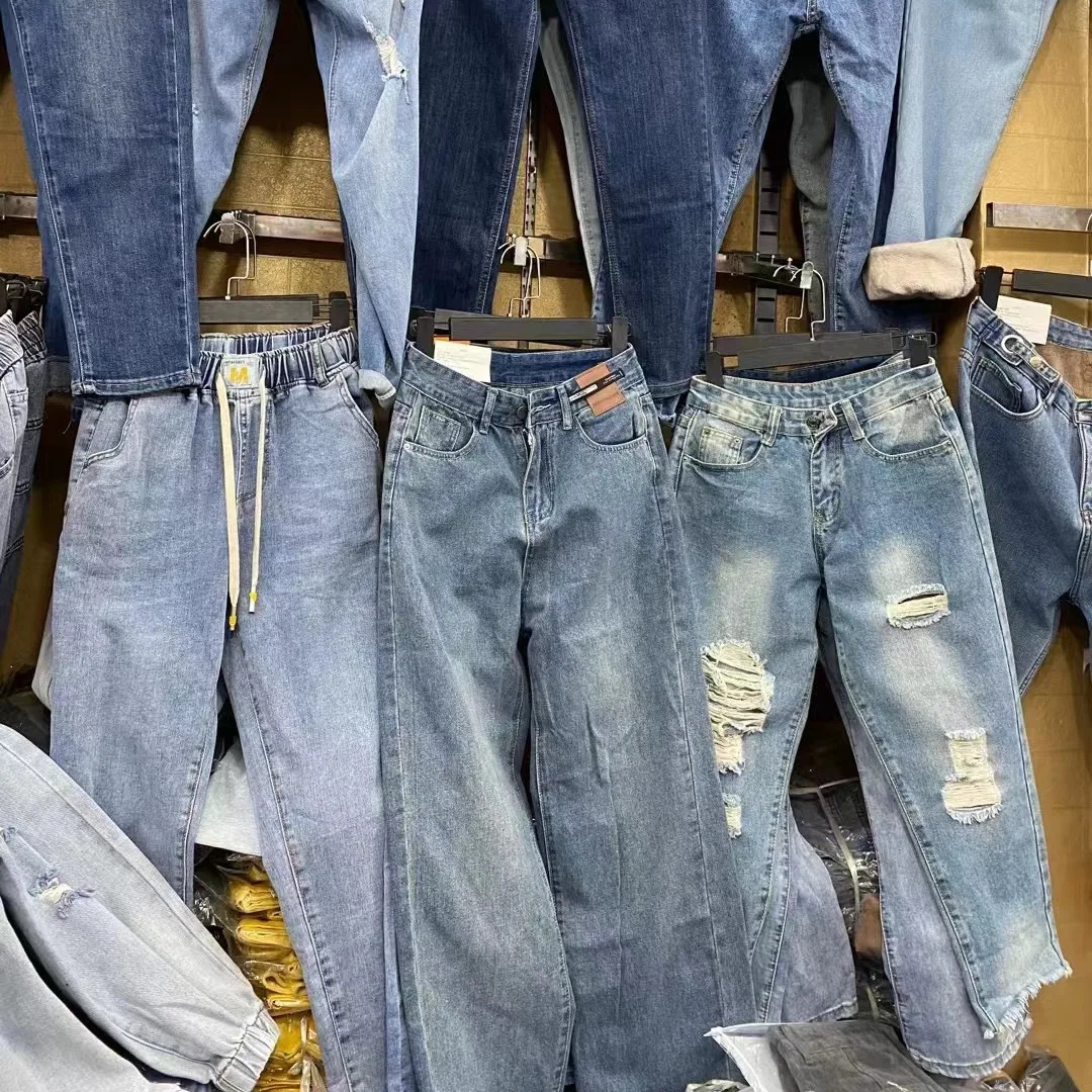 Used Clothes Second Hand Clothes Items mixed design  clean women's jeans used clothes bales