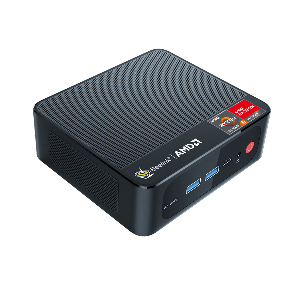 Beelink SER5 Mini PC AMD R5 5560U up to 4.0 GH Mini Computer with 16G DDR4 RAM/500GB M.2 NVME 2280 SSD 4K FPS WiFi 6E BT5.2