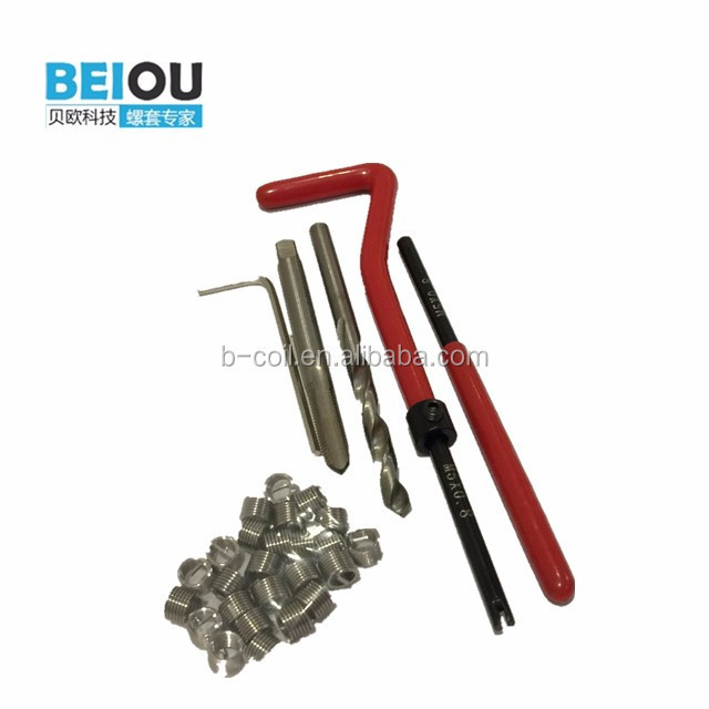 304 stainless steel thread repair single kit M8 coils thread insert repair tools kit set