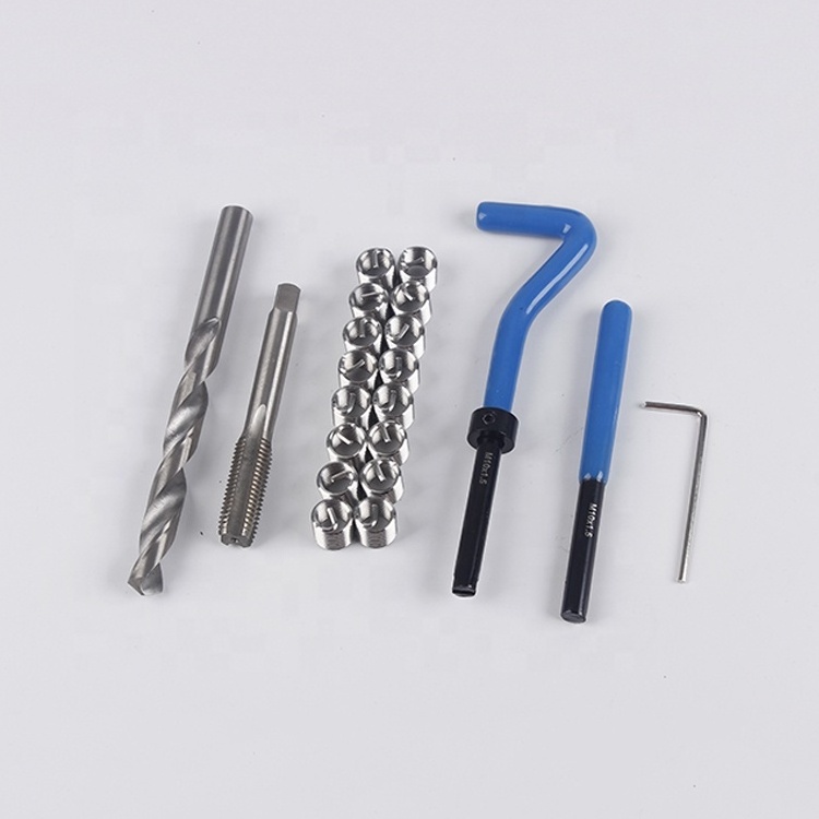 American Standard 25pcs Thread Repair Kit  1/4  5/16 3/8  7/16 1/2 UNC   Thread repair Tool heli coil kit