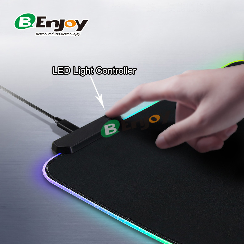 Hot Selling Extra Large XXL Prism Soft Cloth Microfiber Esports Comfortable  RGB LED Gaming Mouse Pad,Musimat,Mouse Mat