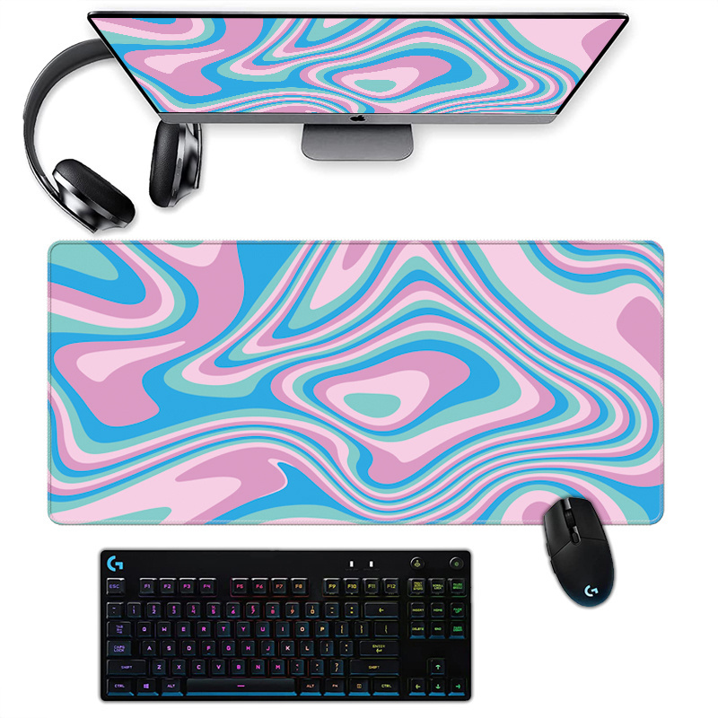 Premium Quality Large Gaming Mouse Pad Extended Desk Pad with Stitched Edges Long Non-Slip Rubber Mouse Mat