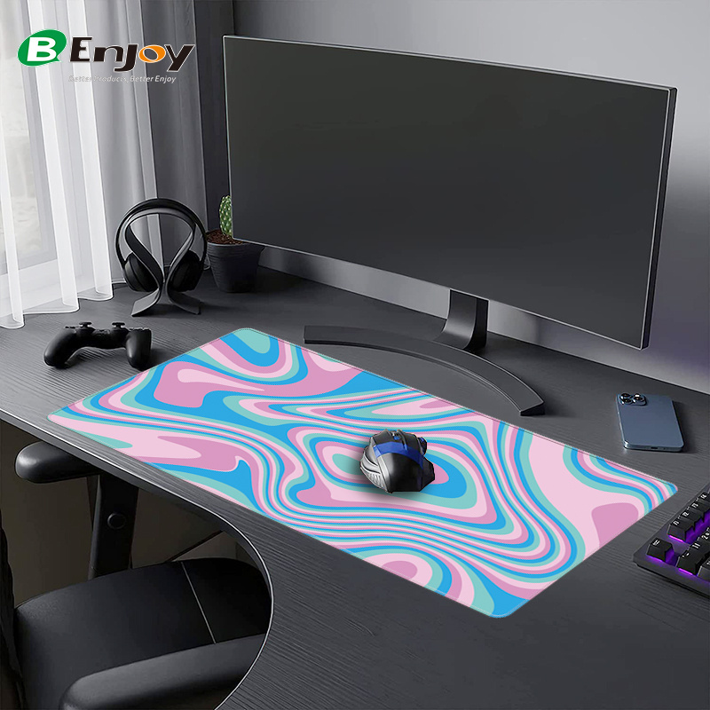 Premium Quality Large Gaming Mouse Pad Extended Desk Pad with Stitched Edges Long Non-Slip Rubber Mouse Mat