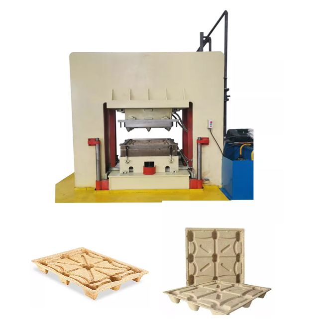 Compressed wood pallet making machine sawdust pallet making machine