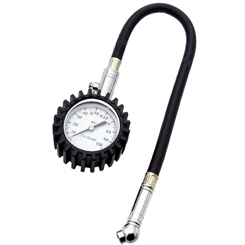 Tire Pressure Gauge 100psi Glow in the Dark Tire Gauge with Flexible  Angled Chuck for Cars, Trucks, Bicycles