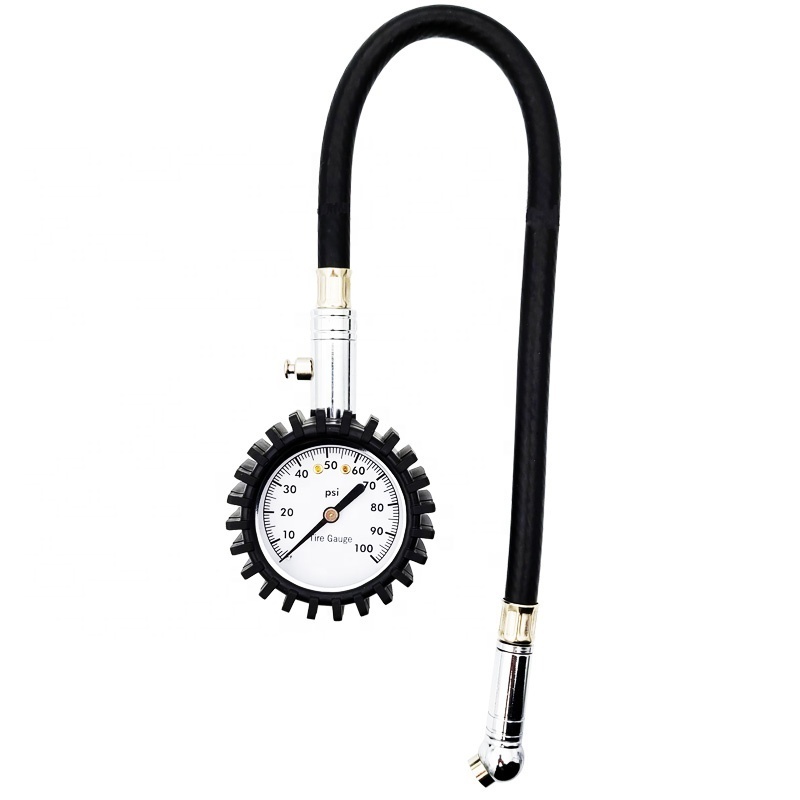 Tire Pressure Gauge 100psi Glow in the Dark Tire Gauge with Flexible  Angled Chuck for Cars, Trucks, Bicycles