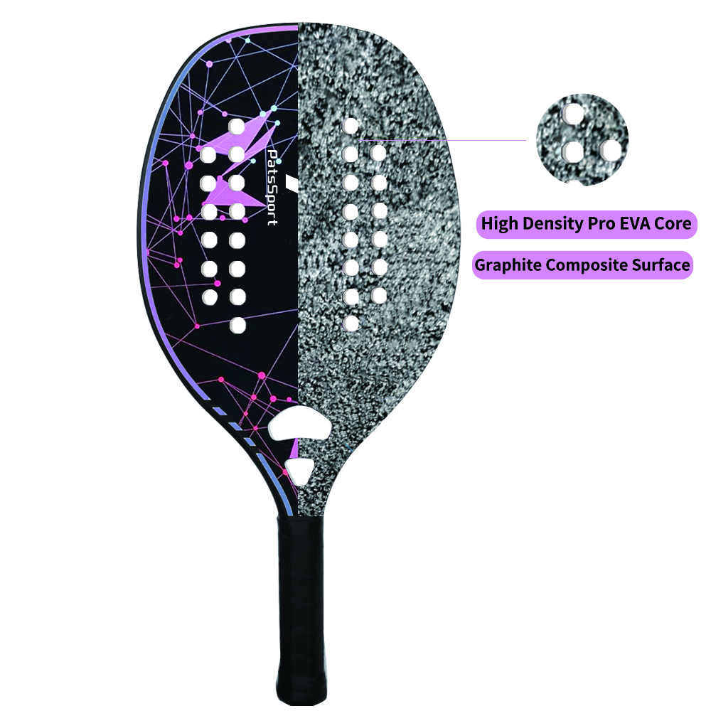 Factory Custom Personalized Paddle Racket Carbon Fiber 3K 12K 18K Beach Tennis Racquets With Nice Artwork