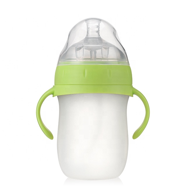 OEM and ODM Silicone spoon rice paste 240ml 160ml nipple milk baby bottle