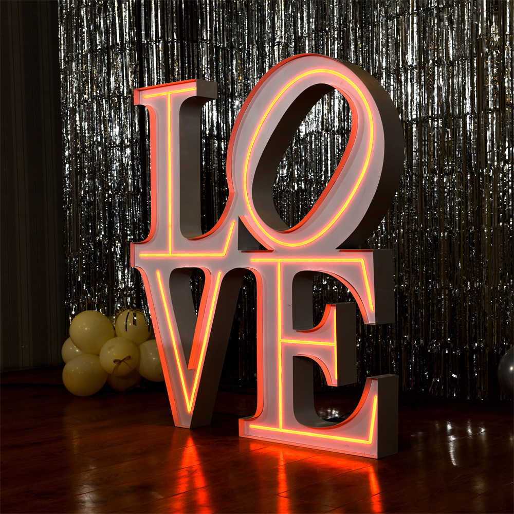 Wide Varieties Price Lightning Bolt Neon Signs Color Changing Cardboard Letters Big