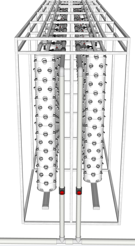 tower system aeroponic growing towers  indoor planting greenhouse agriculture tower garden vertical farm hydroponic