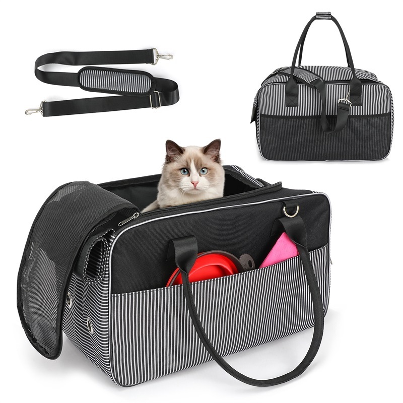 BSCI Manufacturer OEM Detachable Portable Soft-sided Airline Approved Dog Cat Pet Carrier