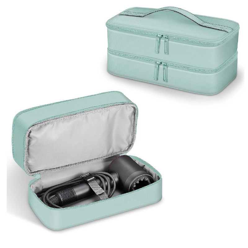 Double-Layer Travel Carrying Case for Hair Dryer Water Resistant Portable Storage Organizer Bag Hair Tools Travel Bag