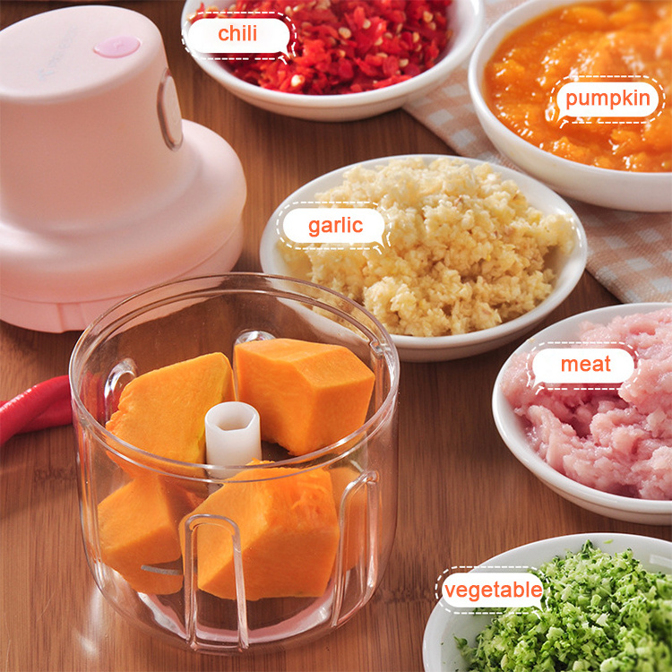 100/250Ml Smart Home Mini Electric Garlic Crusher Ginger Masher Rugged And Durable Pepper Vegetable Crusher Garlic Chopper