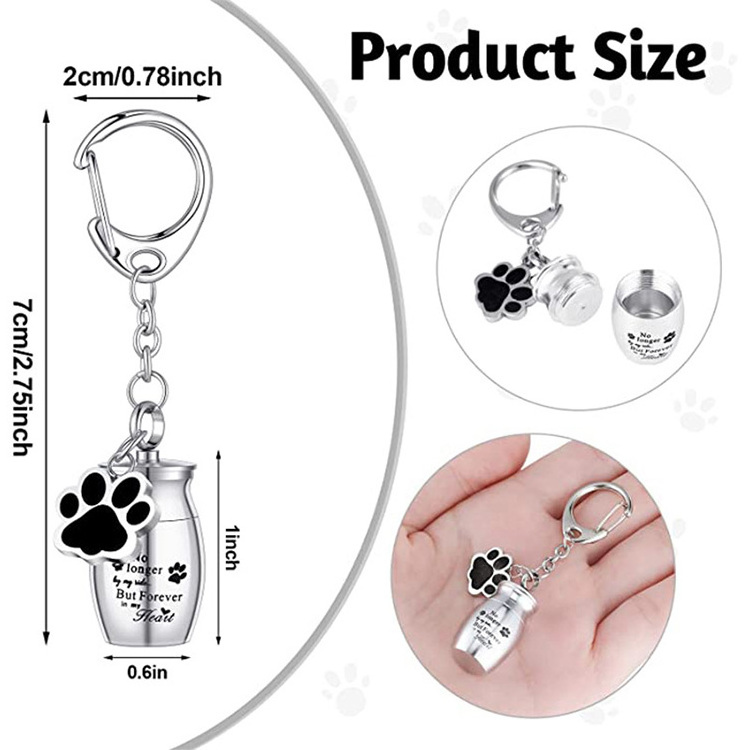 Hot Stainless Steel Pet Urns For Ashes Metal Mini Small Dog Pet Urn Pet Memorial