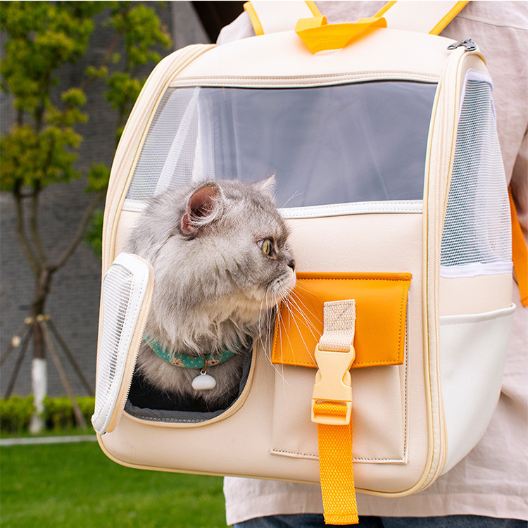 Free Samples Portable Collapsible Breathable Medium Dog Cat Bag Outdoor Front Mesh Backpack Pet Carriers Travel Products