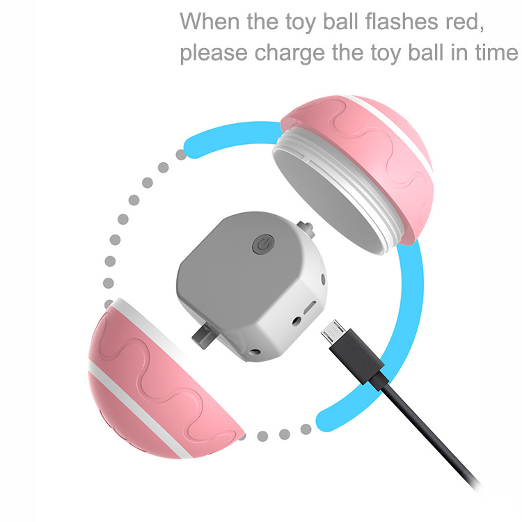 Pet Toy Ball Usb Charging Smart Electric Automatic Rotating Ball Rolling Ball Cat Toy Electric Pet Toy