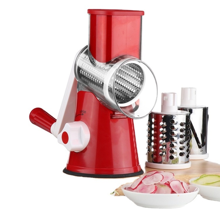 Multi Purpose Manual Food Vegetable Grater Slicer Potato Cheese Grater Rotary Cheese Grater Stainless Steel