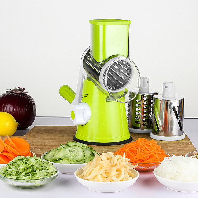 Multi Purpose Manual Food Vegetable Grater Slicer Potato Cheese Grater Rotary Cheese Grater Stainless Steel