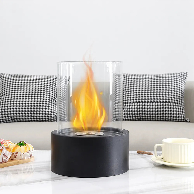 High Quality Bio Ethanol Stainless Steel Mini Firepit Portable  Tabletop Fire Place Tabletop Alcohol Fireplace