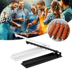 Kebab Making Machine Lamb Meat Skewer Wearing  Bbq Meat Automatic Skewer Machine Meat Skewer Machine