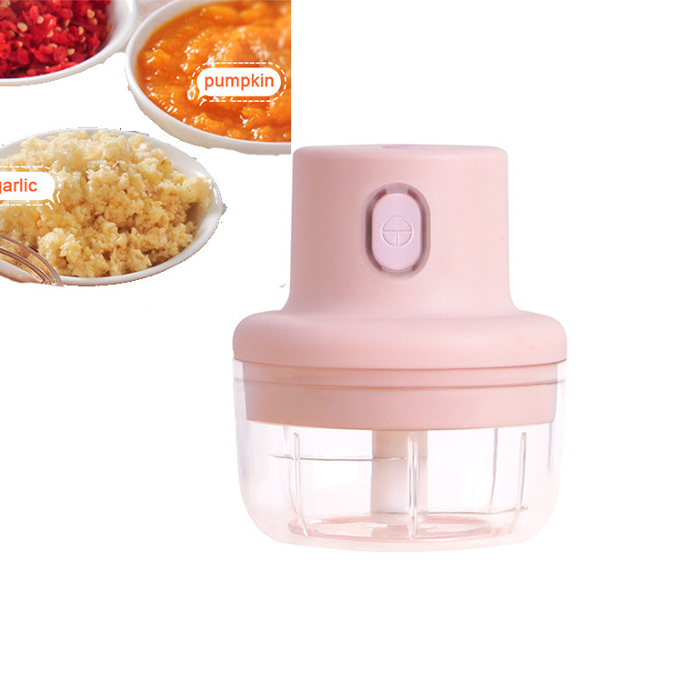 100/250Ml Smart Home Mini Electric Garlic Crusher Ginger Masher Rugged And Durable Pepper Vegetable Crusher Garlic Chopper