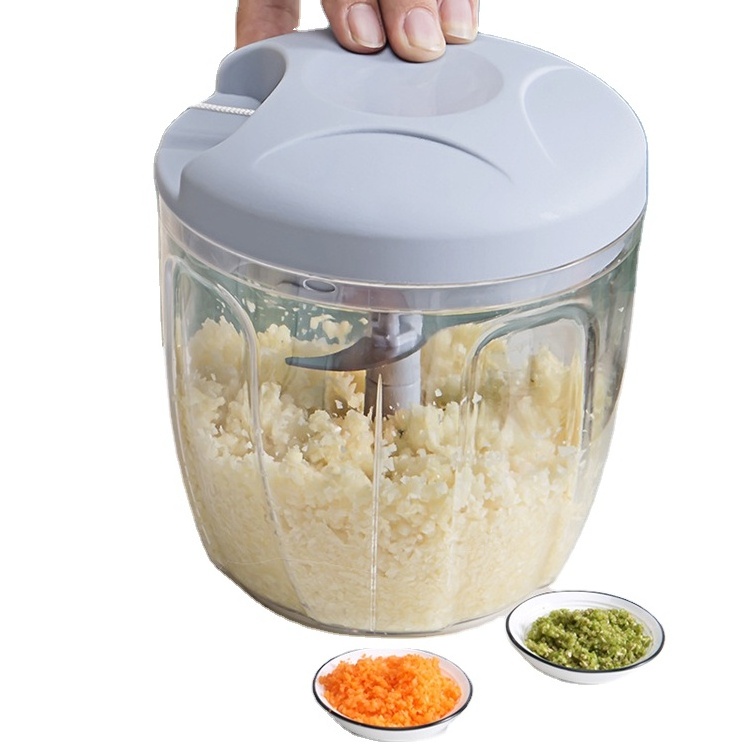 Food Processor Meat and Vegetable Chopper Grinder Kitchen Manual Garlic Press