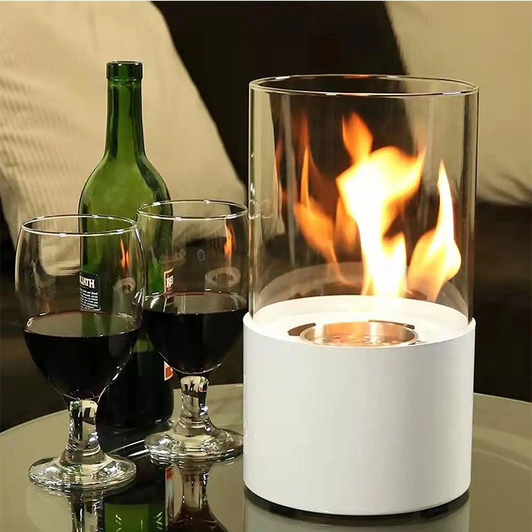 High Quality Bio Ethanol Stainless Steel Mini Firepit Portable  Tabletop Fire Place Tabletop Alcohol Fireplace