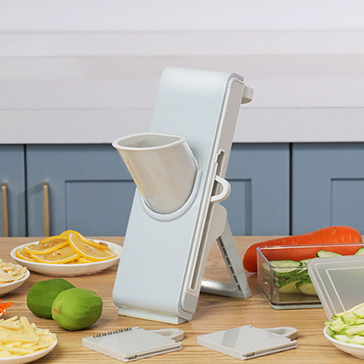 4 In 1 Vertical Vegetable Onion Potato Cutter Chopper Commercial Vegetable Shredder For Kitchen With Adjustable Blades