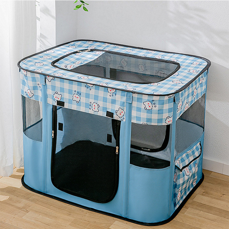 Free Samples Oxford Removable Cover Portable Foldable Pet Playpen Dogs And Cats Fence Pet Tent