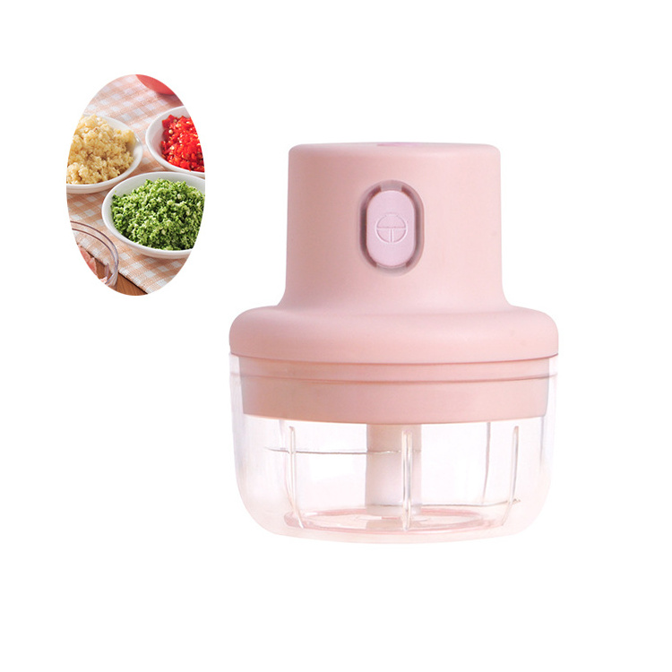 100/250Ml Smart Home Mini Electric Garlic Crusher Ginger Masher Rugged And Durable Pepper Vegetable Crusher Garlic Chopper