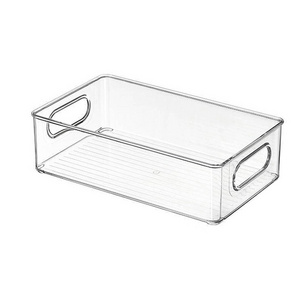 Plastic Transparent Make Up Holder Stackable Clear Storage Organizer Drawers Office Accessories Organizer Desk