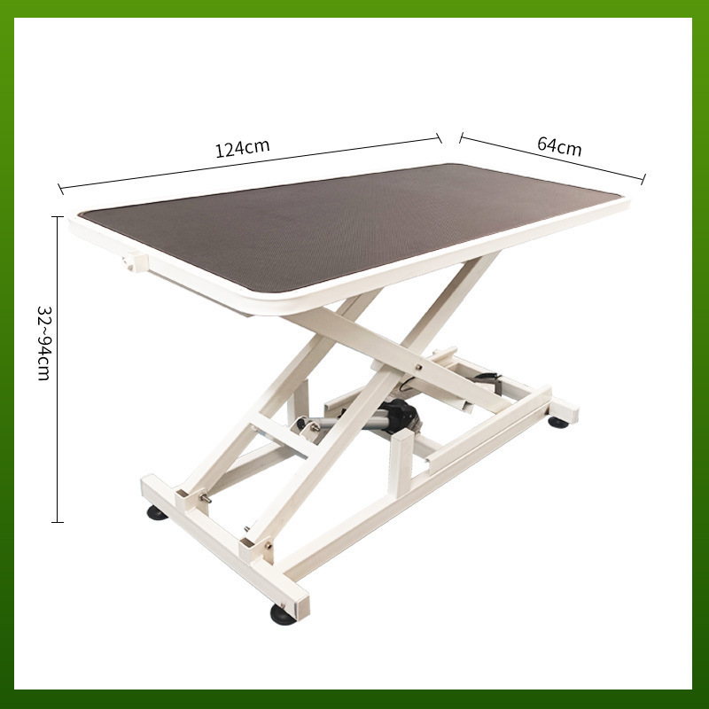 Pet Grooming Table Foldable Stainless Steel Dog Grooming Non-Slip Table Large Adjustable Dog Grooming Table