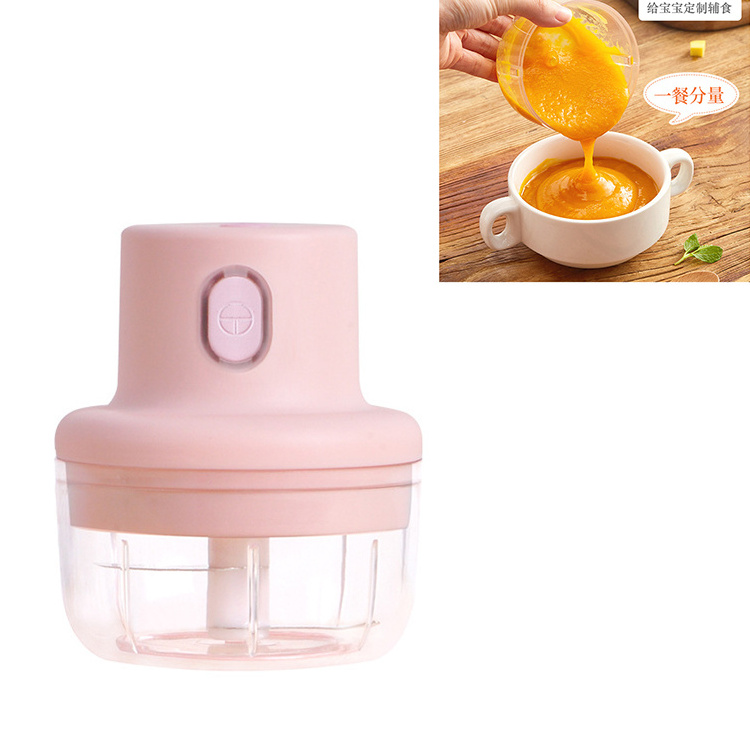 Food Mini Electric Garlic Chopper Electric Food Chopper Garlic Crusher Meat Grinder Garlic Crusher