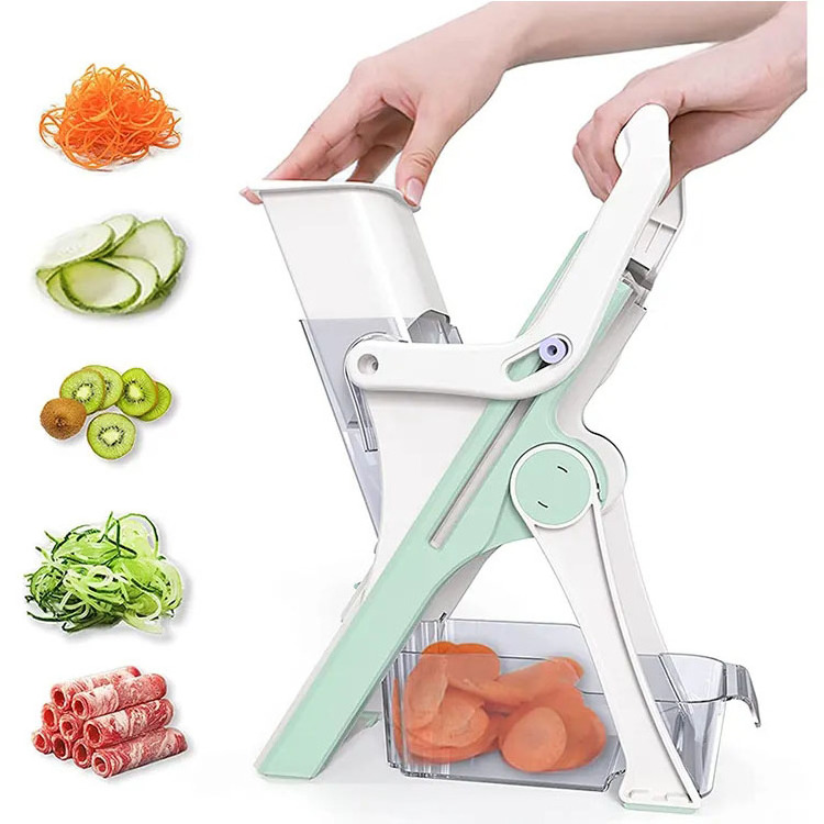 2023 Top Manual Potato Chips Cutter Blade Stainless Steel French Fry Cutter Potato Cutter Vegetable Slicer