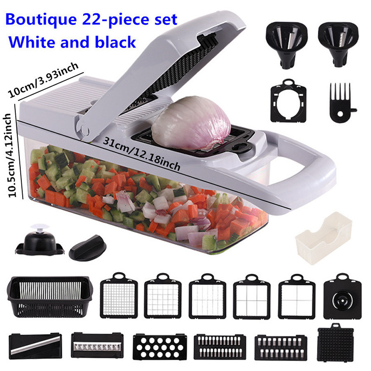 Multifunction Kitchen Fruit Vegetable Shredder Slicer Salad Maker 26 In 1 Electric Salad Maker