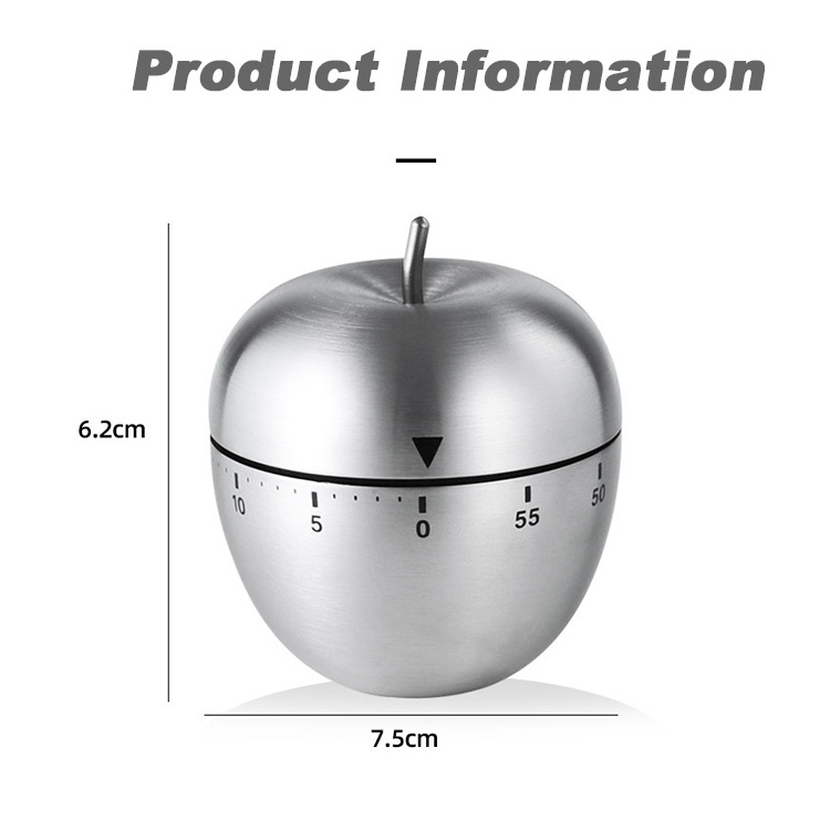 Wholesale Of Kitchen Supplies Stainless Steel 60 Minutes Twist Metal Easter Egg Kitchen Timer Baking Tool